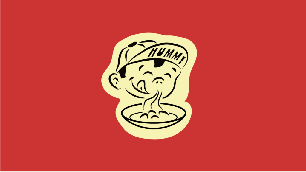 logo mascotte restaurant HUMM!