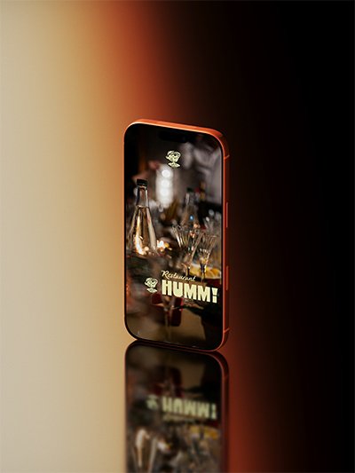 Iphone 17 Pro Mockup On Gradient Background Front View