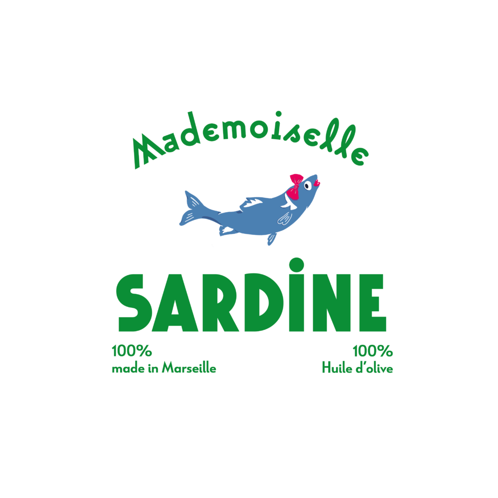 logo sardine à l'huile mademoiselle sardine
